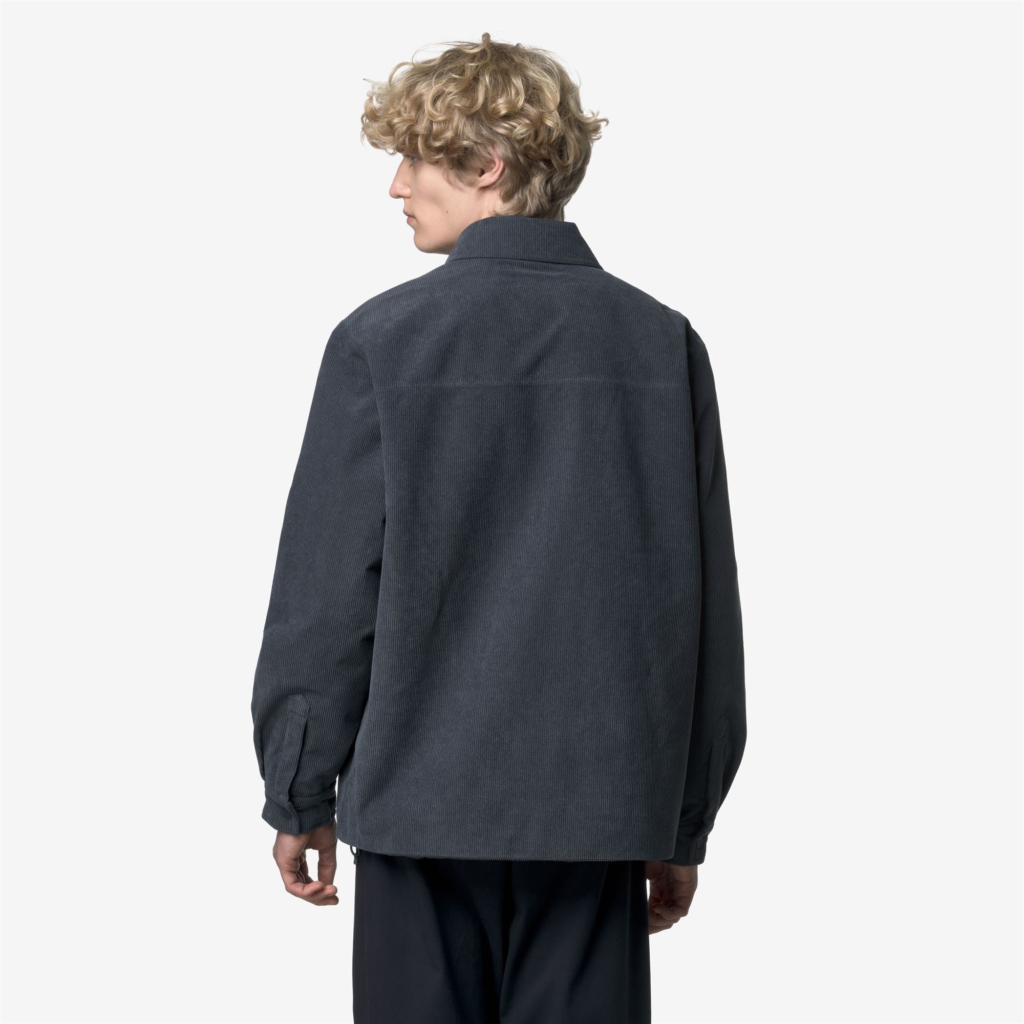 Jackets_MAN_SHARY CORDUROY_Short_Blue  - Tartan Combo - Commercial 6