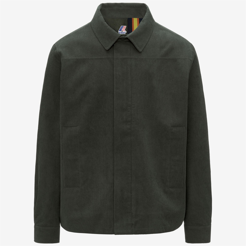 Jackets_MAN_SHARY CORDUROY_Short_Green Blackish - TARTAN Combo - GREEN BLACKISH - Commercial 1