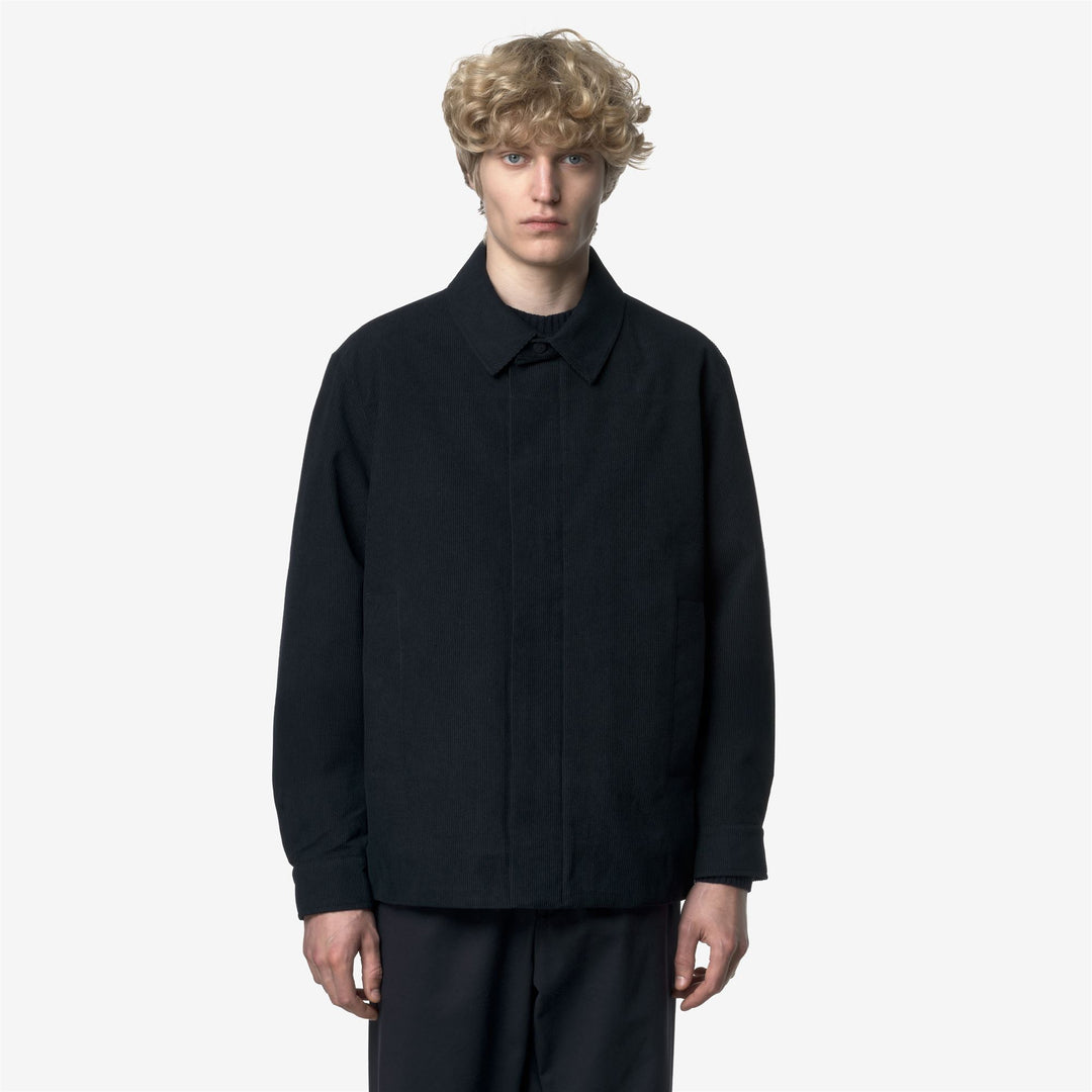 Blue Men's Corduroy Overshirt Jacket with PrimaLoft Padding main