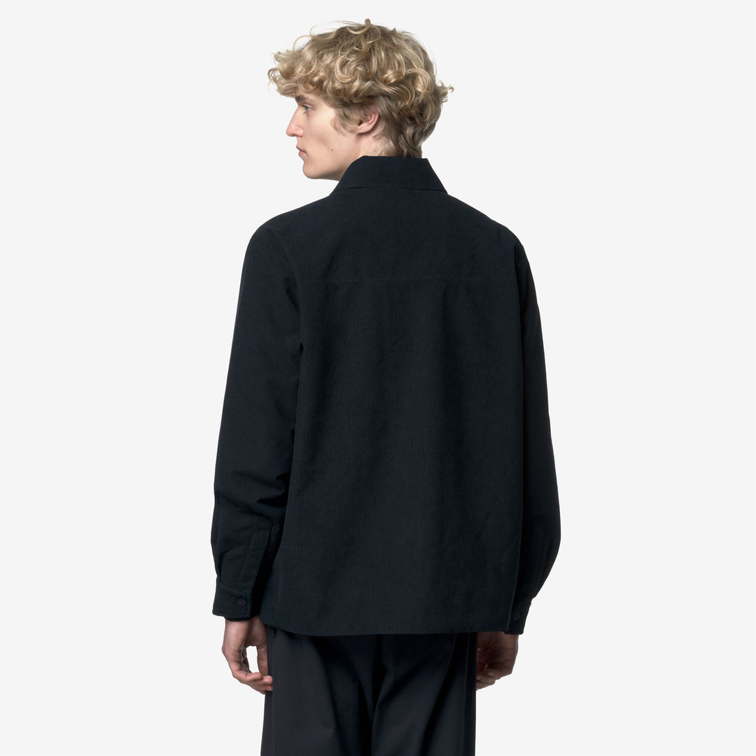 Blue Men's Corduroy Overshirt Jacket with PrimaLoft Padding main