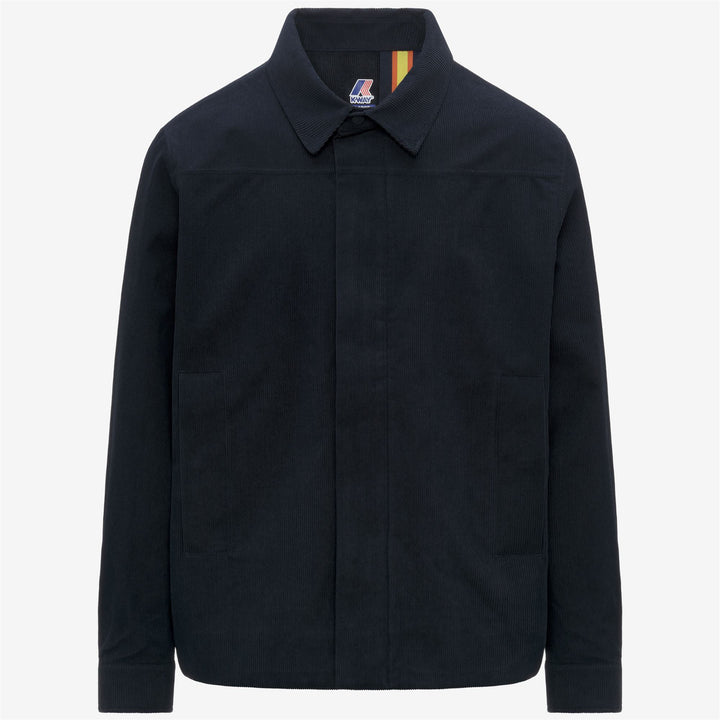 Blue Men's Corduroy Overshirt Jacket with PrimaLoft Padding 1