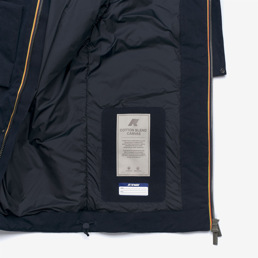 Blue Men's Mid Jacket with Faux Fur Lining and PrimaLoft Padding 02