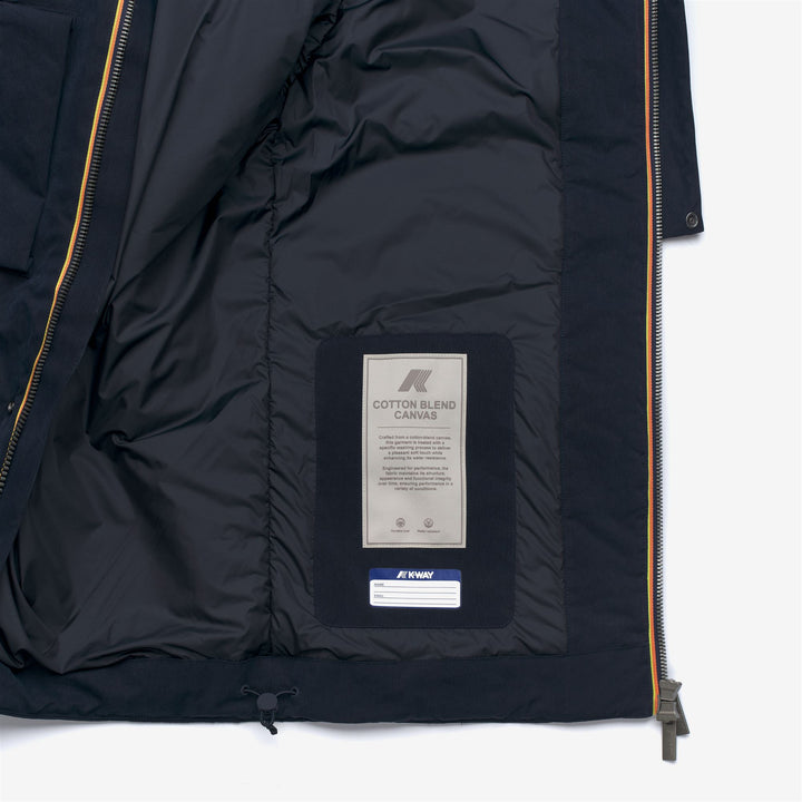 Blue Men's Mid Jacket with Faux Fur Lining and PrimaLoft Padding 2