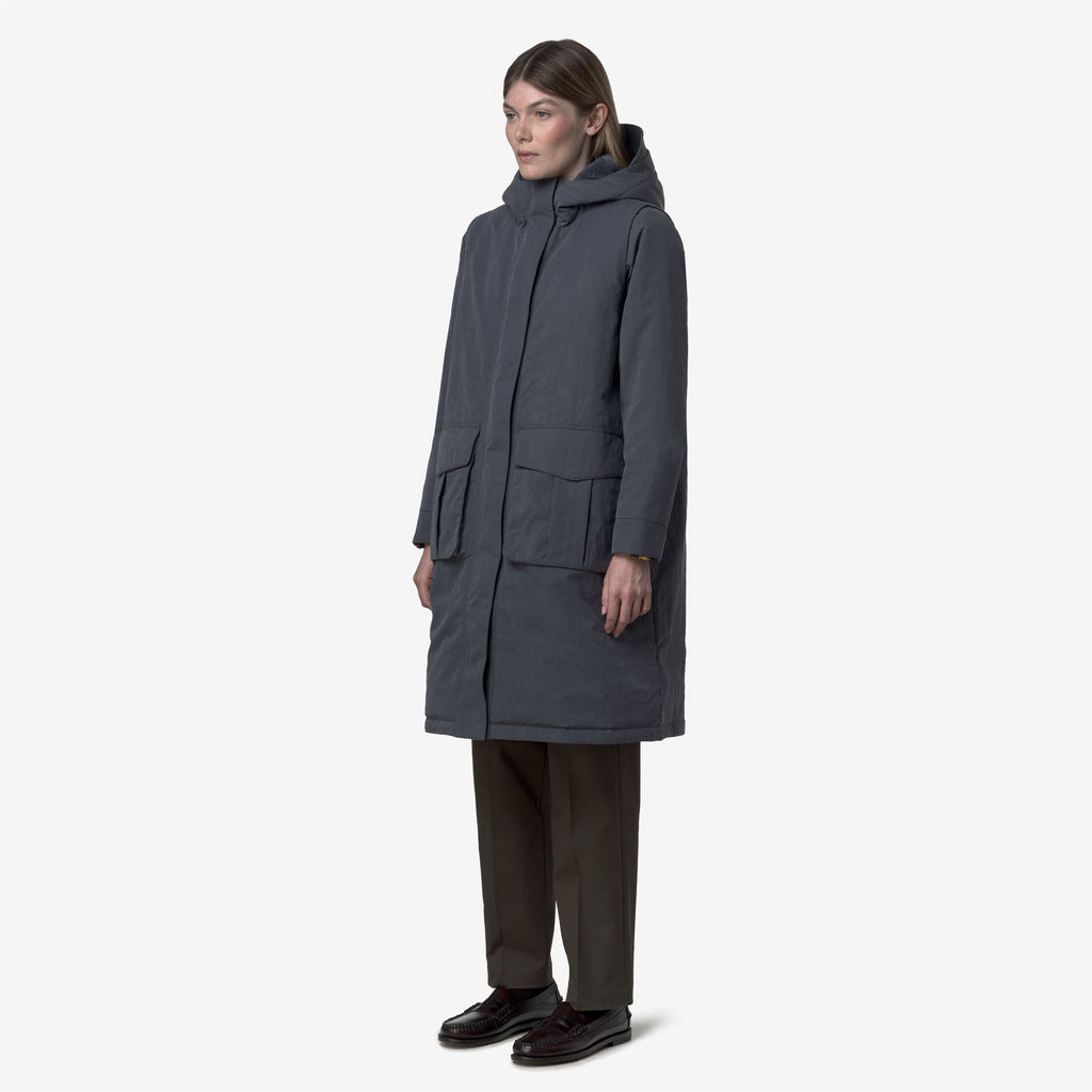 Jackets_WOMAN_BRUNIL COTTON FEEL_Long_Blue Airforce-Blue Airforce FUR - Blue Airforce - - Commercial 5