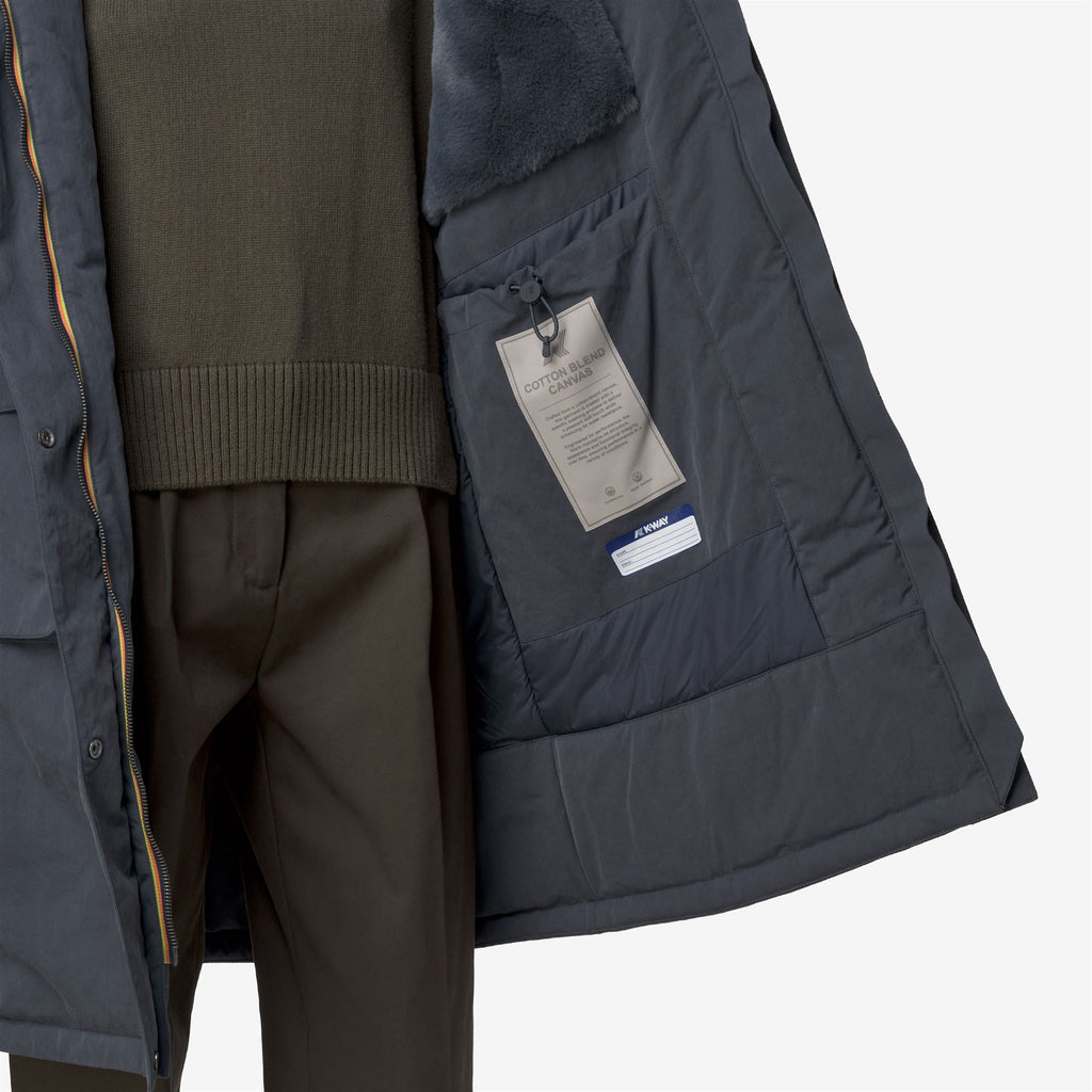 Jackets_WOMAN_BRUNIL COTTON FEEL_Long_Blue Airforce-Blue Airforce FUR - Blue Airforce - - Commercial 7