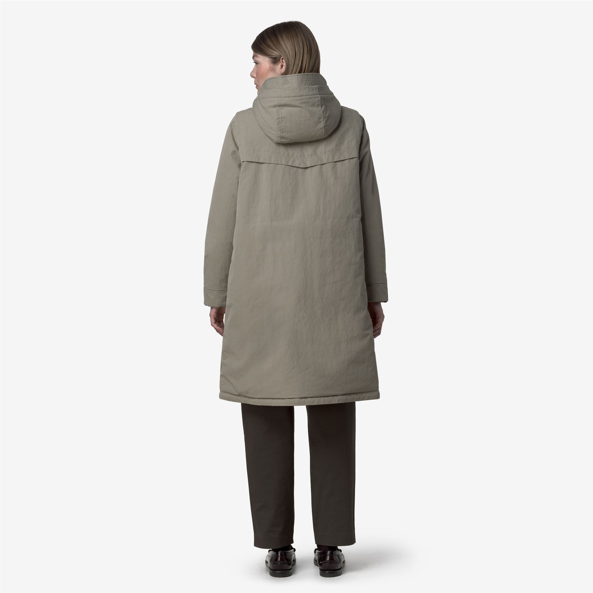 Jackets_WOMAN_BRUNIL COTTON FEEL_Long_Green Oak-Green Oak FUR - Commercial 6