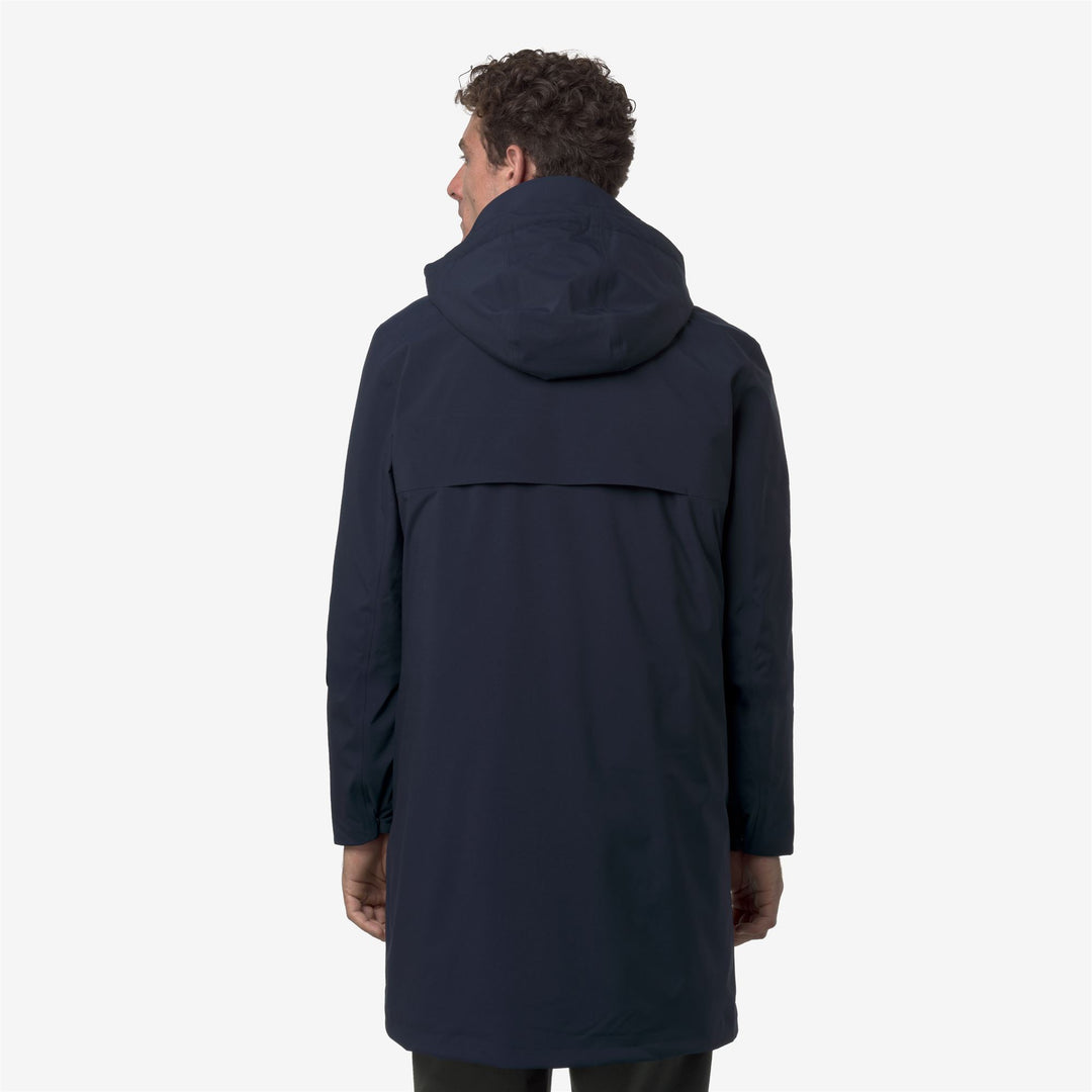 Chaqueta de invierno acolchada 3/4 para hombre en azul profundo main