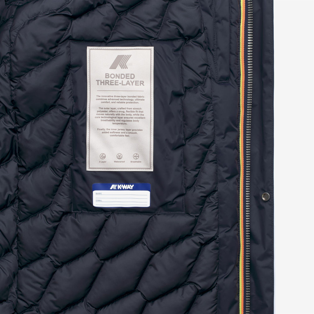 Chaqueta de invierno acolchada 3/4 para hombre en azul profundo main