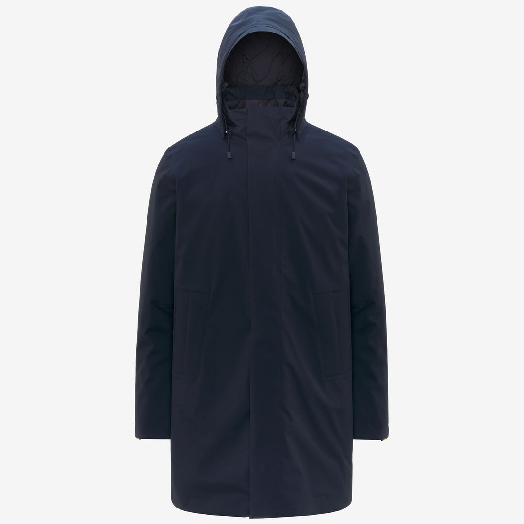 Chaqueta de invierno acolchada 3/4 para hombre en azul profundo 01