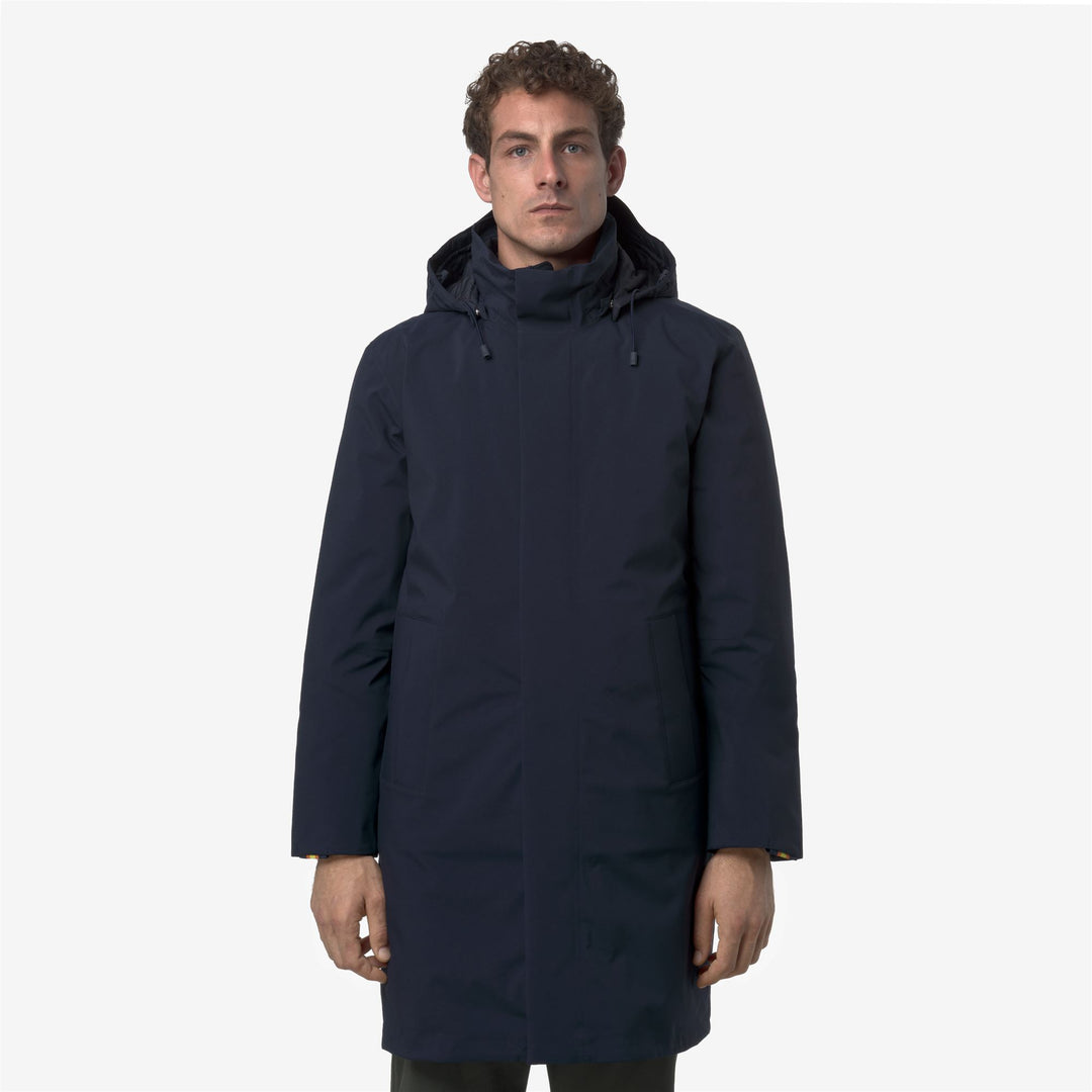 Chaqueta de invierno acolchada 3/4 para hombre en azul profundo main