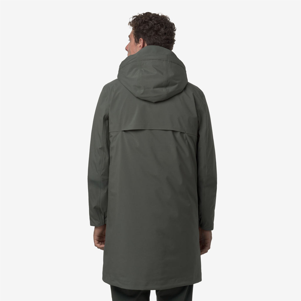 Jackets_MAN_THOMAL BONDED PADDED_3/4 Length_Green Blackish Combo - GREEN BLACKISH - Commercial 6