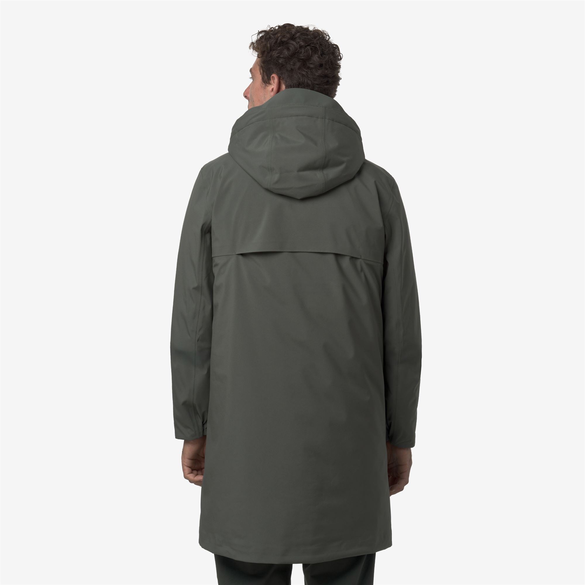 Jackets_MAN_THOMAL BONDED PADDED_3/4 Length_Green Blackish Combo - GREEN BLACKISH - Commercial 6