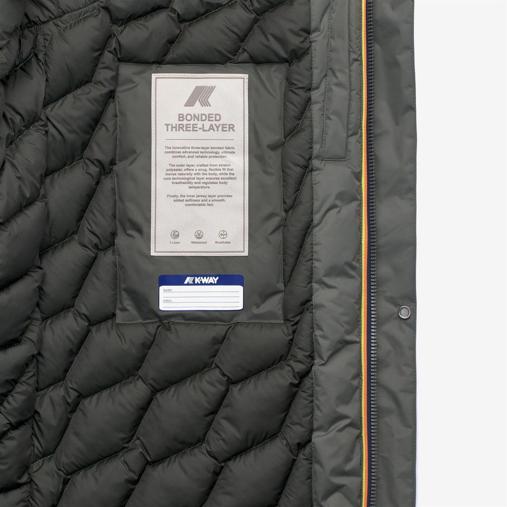 Jackets_MAN_THOMAL BONDED PADDED_3/4 Length_Green Blackish Combo - GREEN BLACKISH - Commercial 3