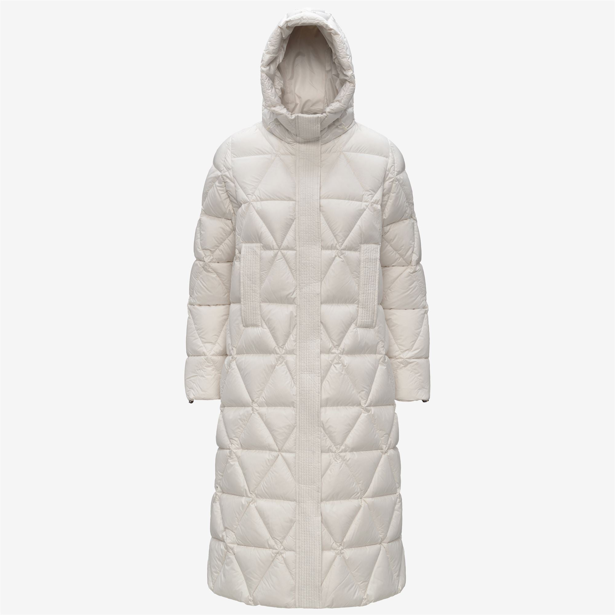 Jackets Woman RUENNE THERMO MICROFIBER Long WHITE GARDENIA COMBO