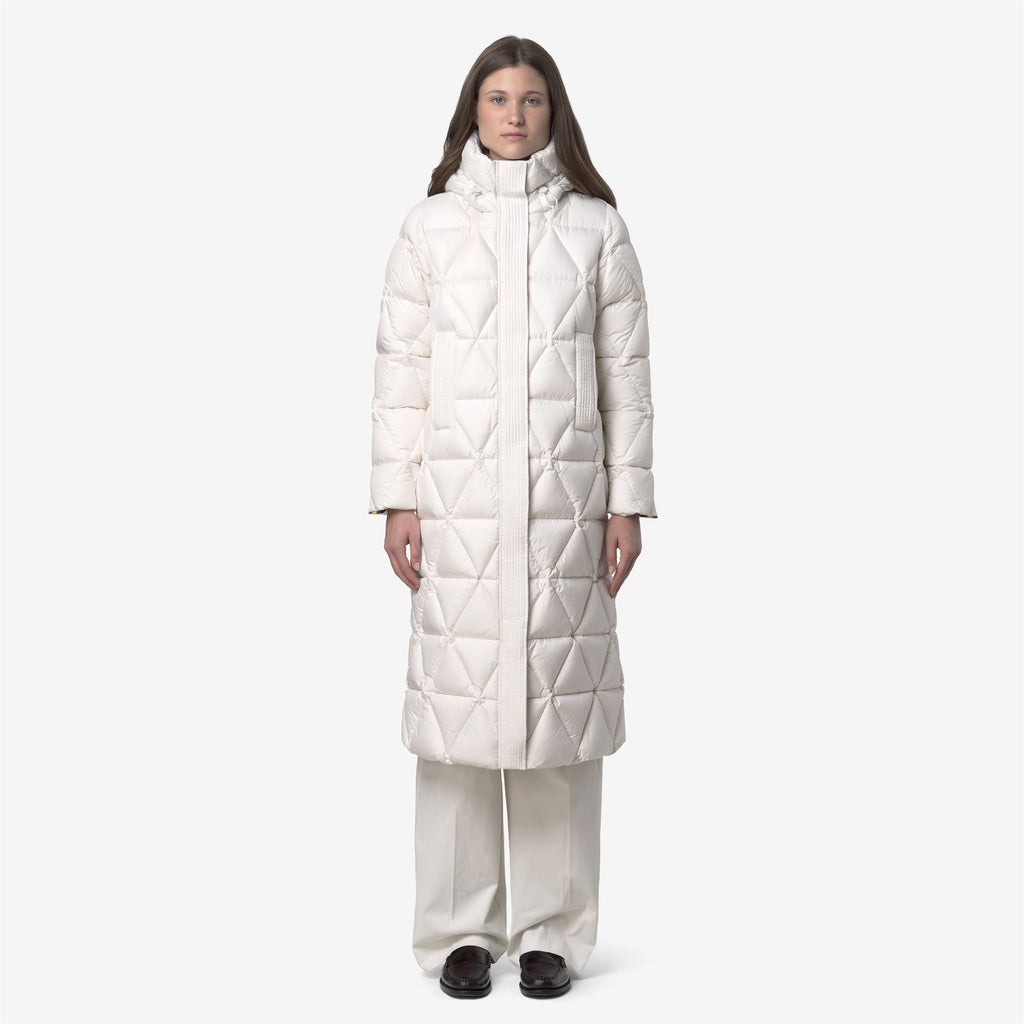 Jackets_WOMAN_RUENNE THERMO MICROFIBER_Long_White Gardenia Combo - White Gardenia - Commercial 4