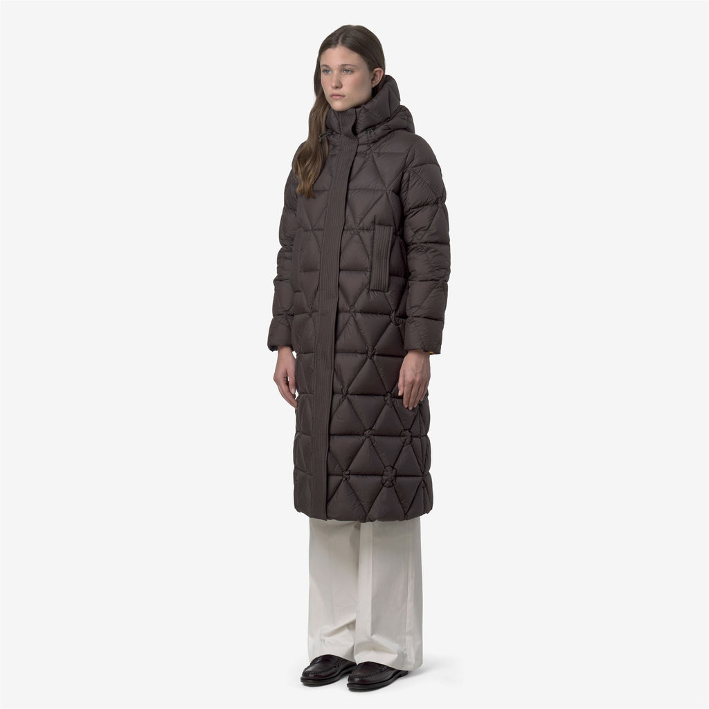 Jackets_WOMAN_RUENNE THERMO MICROFIBER_Long_Black Olive Combo - Black Olive - Commercial 5