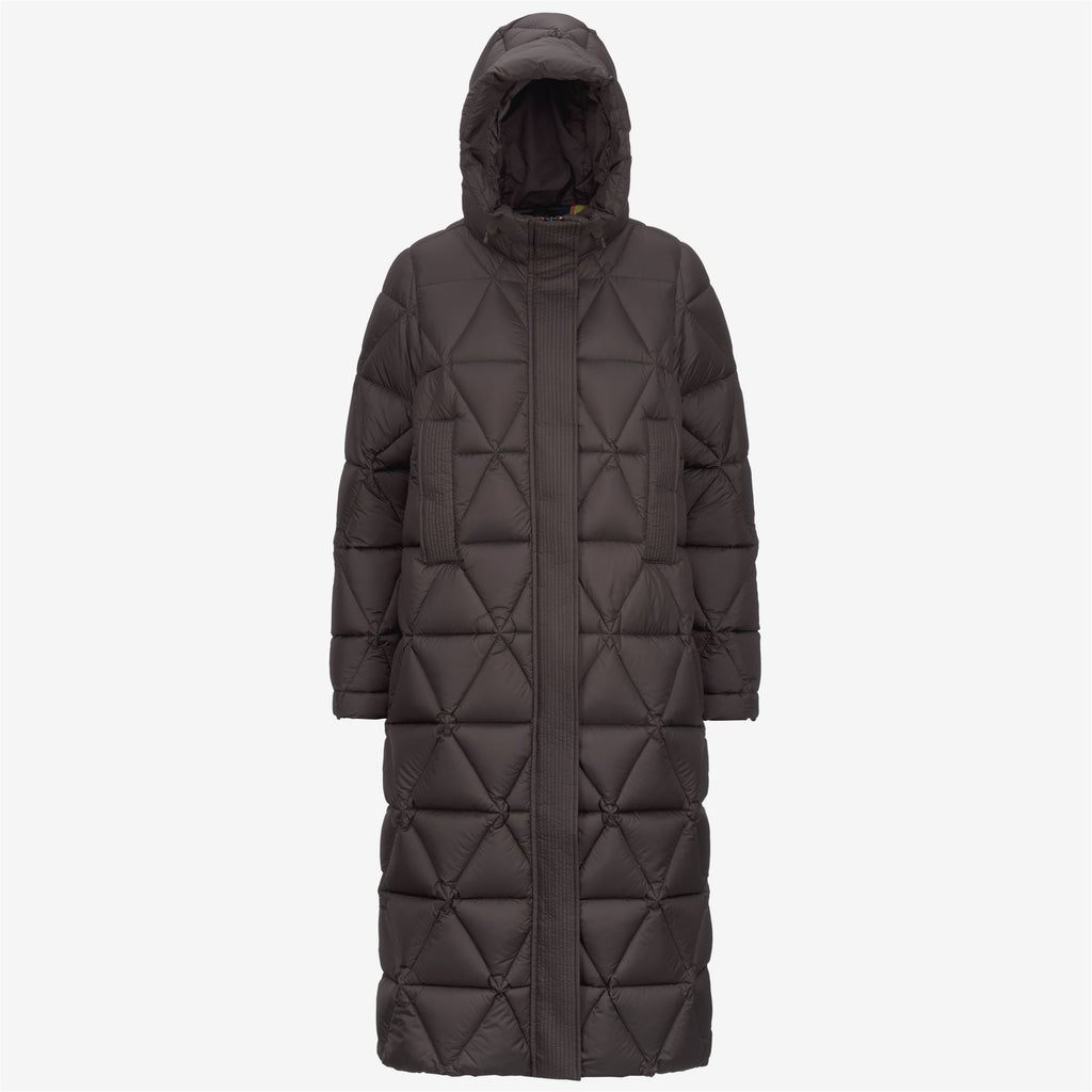 Jackets_WOMAN_RUENNE THERMO MICROFIBER_Long_Black Olive Combo - Black Olive - Commercial 1