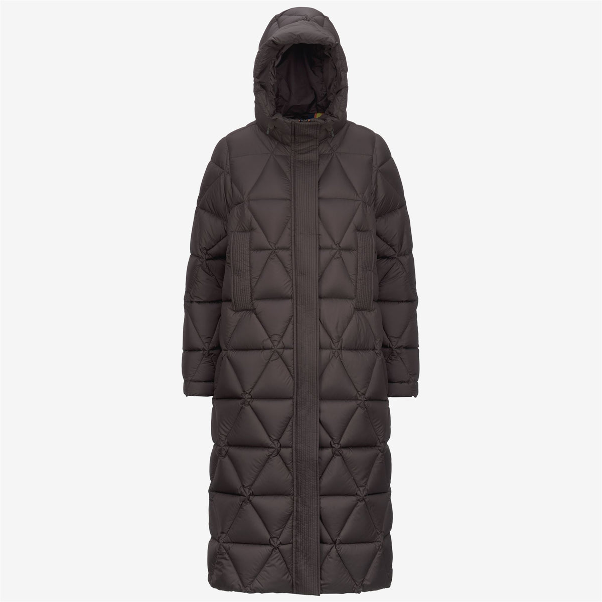 Jackets_WOMAN_RUENNE THERMO MICROFIBER_Long_Black Olive Combo - Black Olive - Commercial 1