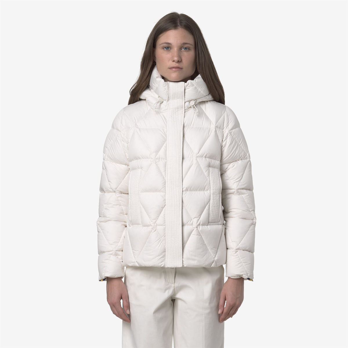 Jackets_WOMAN_LETHILLE THERMO MICROFIBER_Short_White Gardenia Combo - White Gardenia - Commercial 4