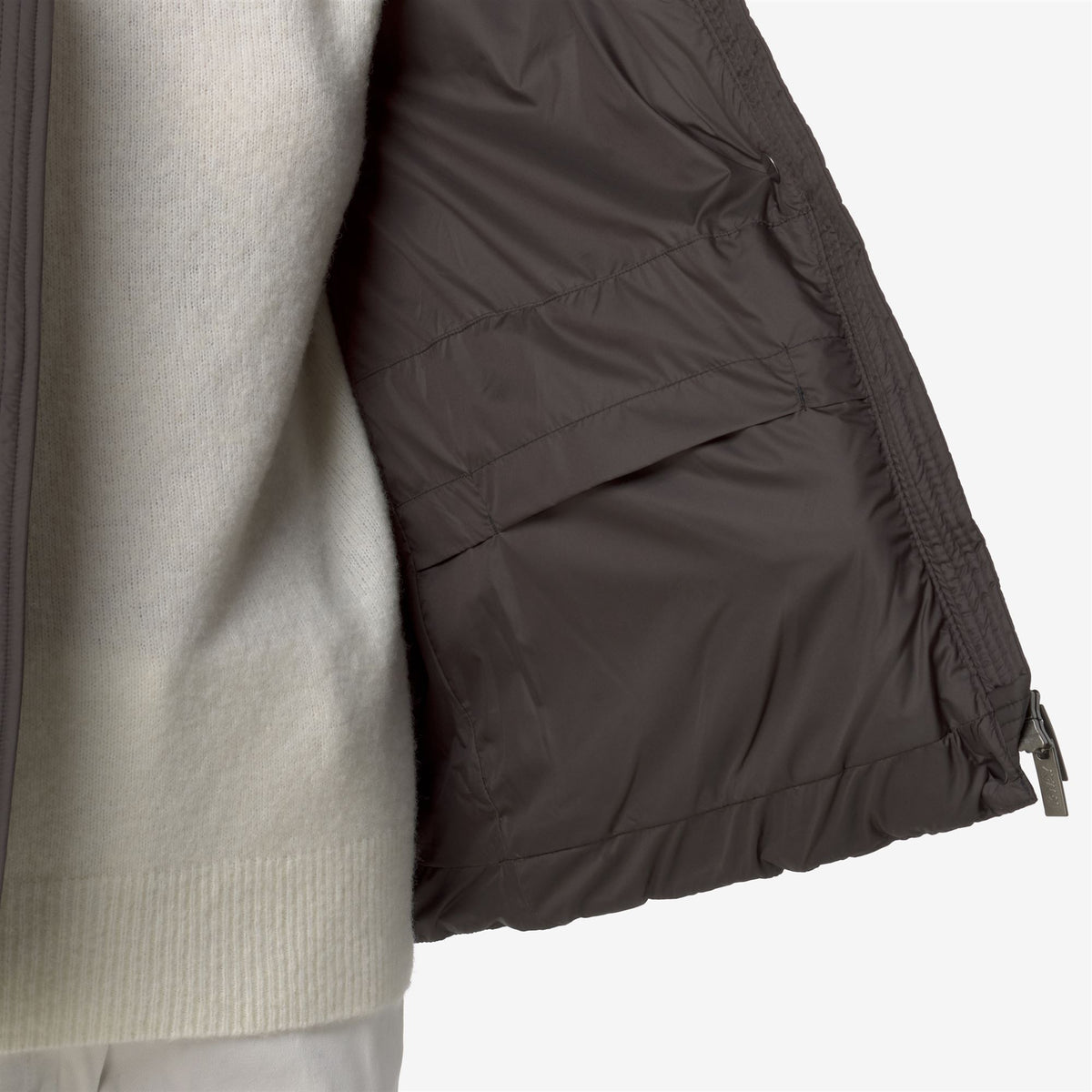 Jackets_WOMAN_LETHILLE THERMO MICROFIBER_Short_Black Olive Combo - Black Olive - Commercial 7
