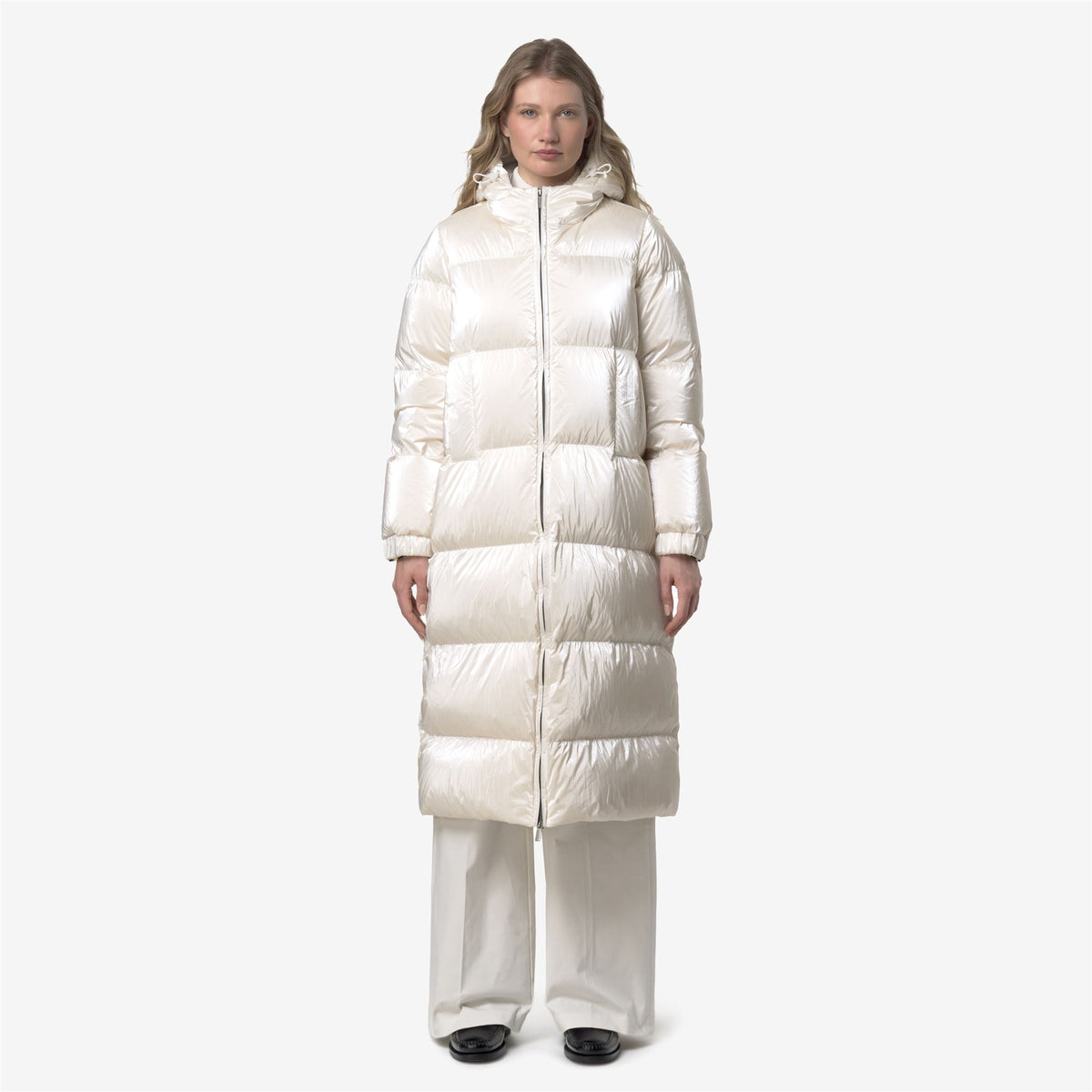 Jackets_WOMAN_RUENNE THERMO PEARLY_Long_White Gardenia Combo - White Gardenia - Commercial 4