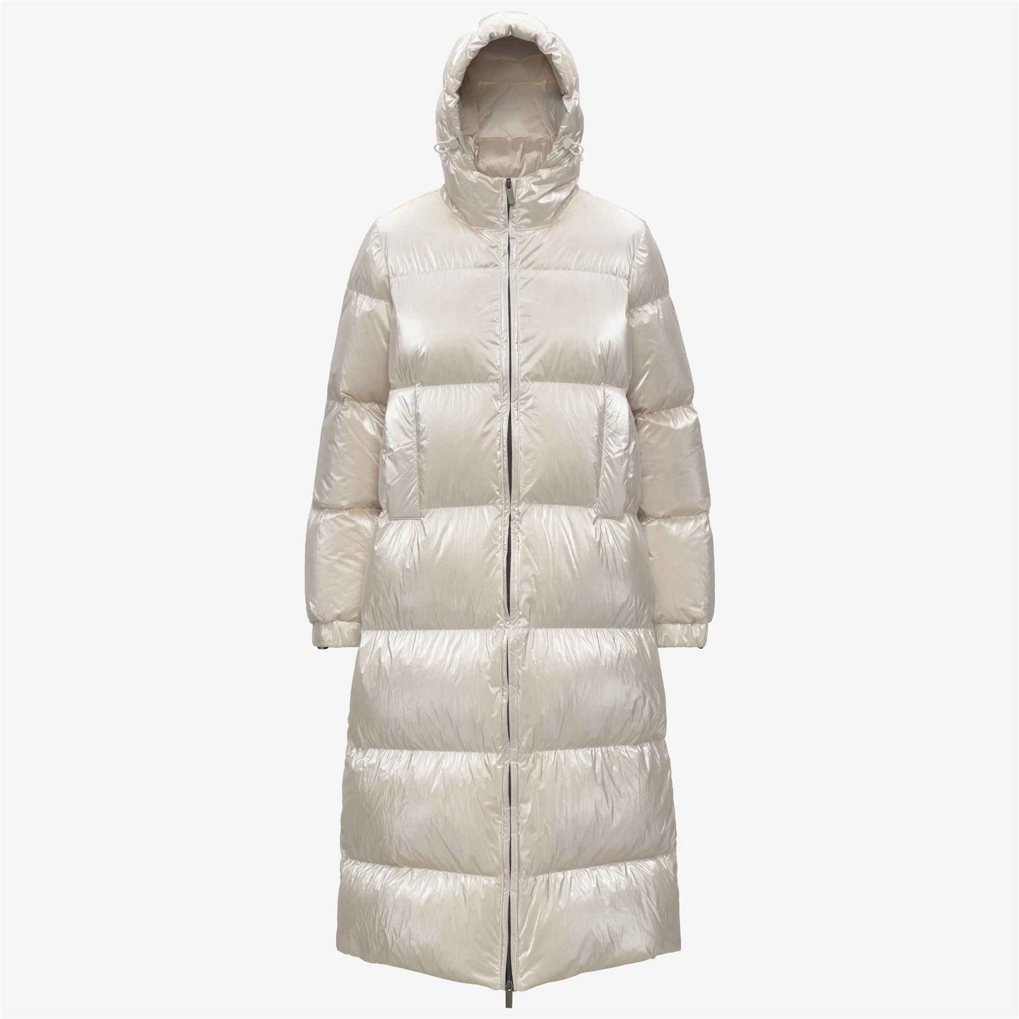 Jackets_WOMAN_RUENNE THERMO PEARLY_Long_White Gardenia Combo - White Gardenia - Commercial 1