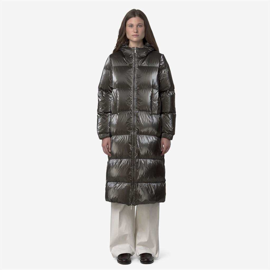 Jackets_WOMAN_RUENNE THERMO PEARLY_Long_Black Olive Combo - Black Olive - Commercial 4