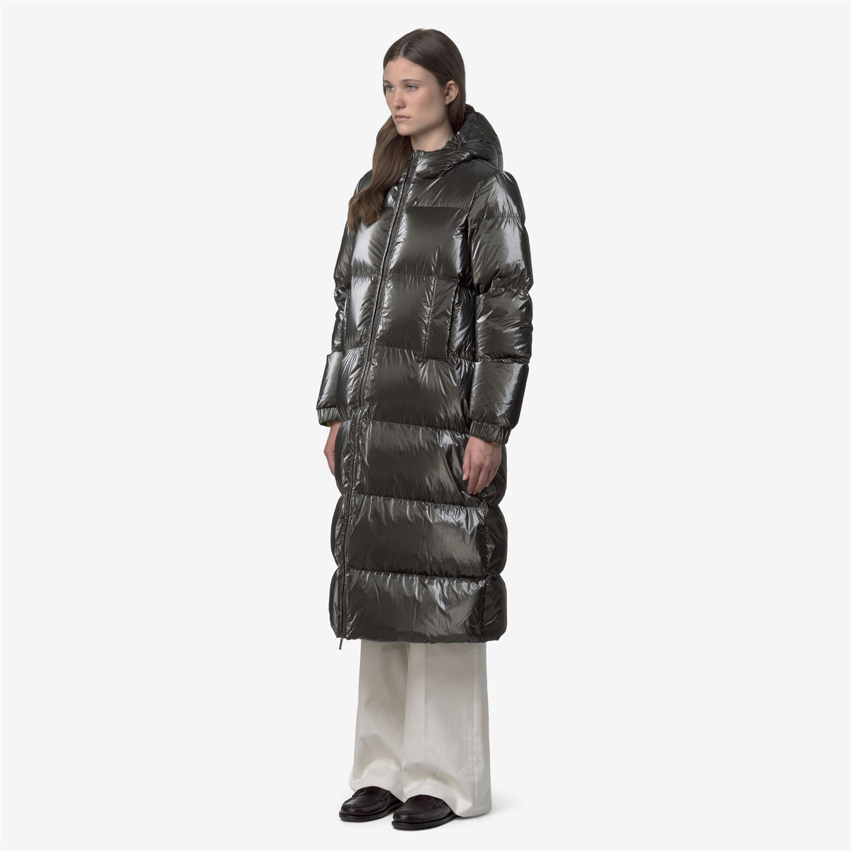 Jackets_WOMAN_RUENNE THERMO PEARLY_Long_Black Olive Combo - Black Olive - Commercial 5