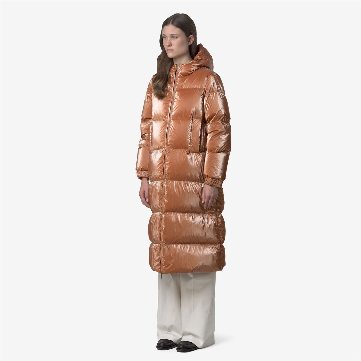 Jackets_WOMAN_RUENNE THERMO PEARLY_Long_Orange - Orange Adobe - Unico - Commercial 5