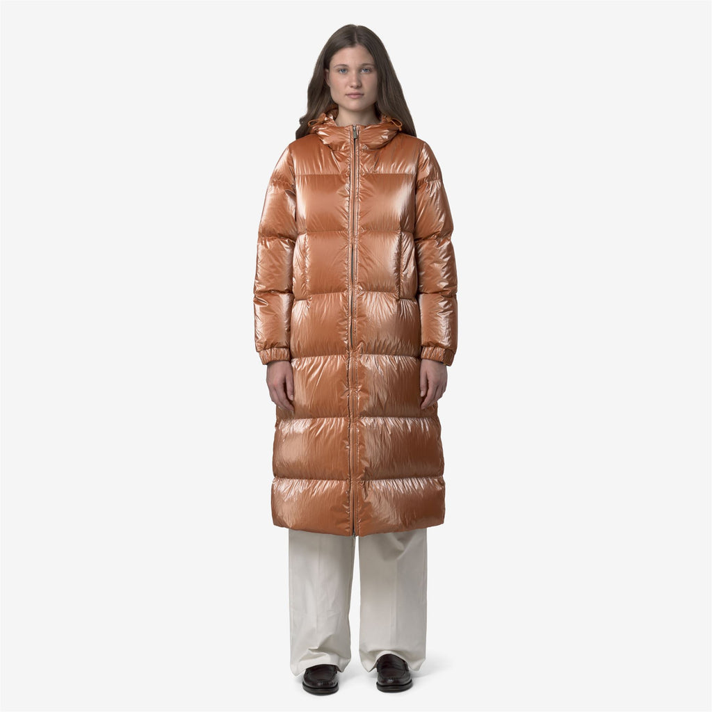 Jackets_WOMAN_RUENNE THERMO PEARLY_Long_Orange - Orange Adobe - Unico - Commercial 4