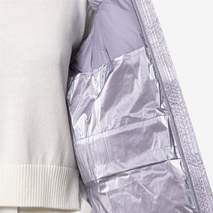 Chaqueta acolchada larga para mujer Violet con relleno de plumón 2