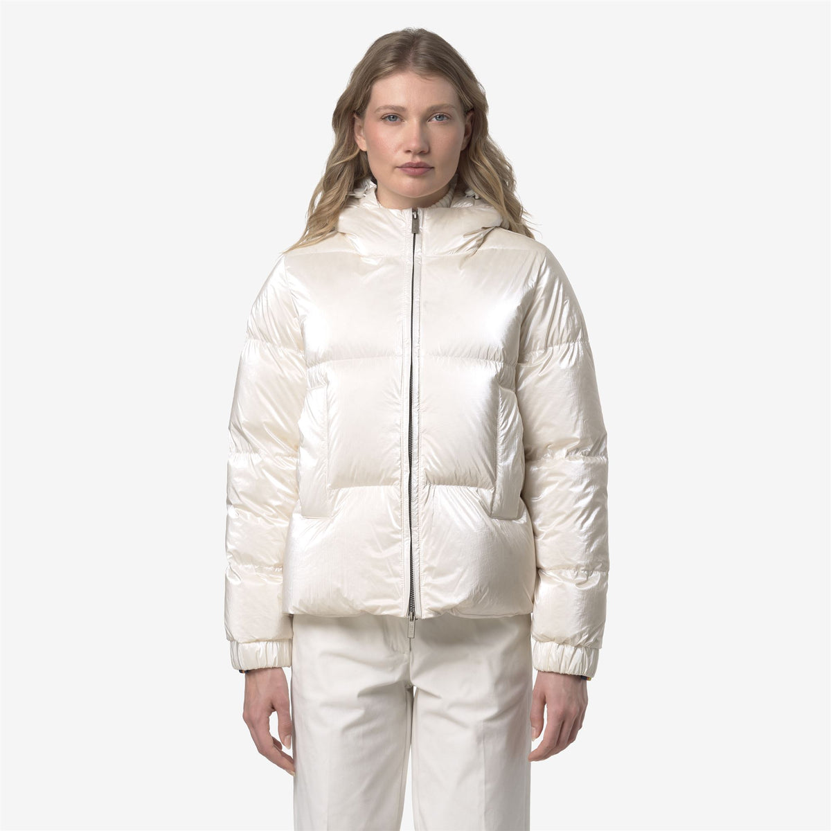 Jackets_WOMAN_LETHILLE THERMO PEARLY_Short_White Gardenia Combo - White Gardenia - Commercial 4