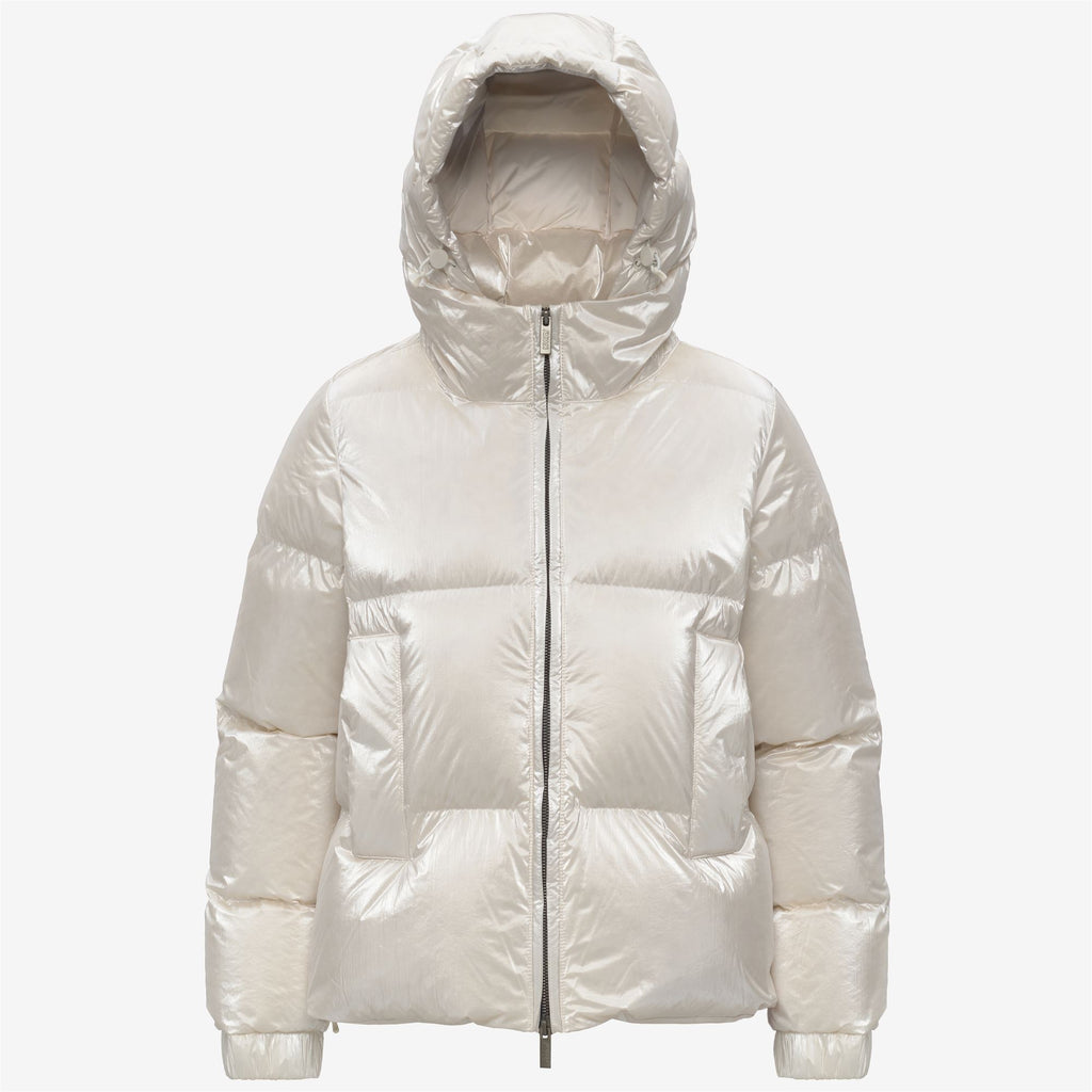 Jackets_WOMAN_LETHILLE THERMO PEARLY_Short_White Gardenia Combo - White Gardenia - Commercial 1