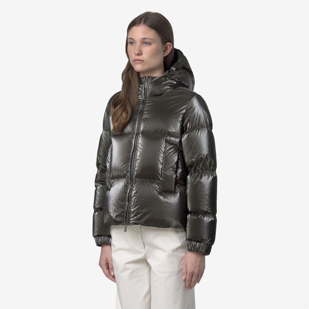 Jackets_WOMAN_LETHILLE THERMO PEARLY_Short_Black Olive Combo - Black Olive - Commercial 5