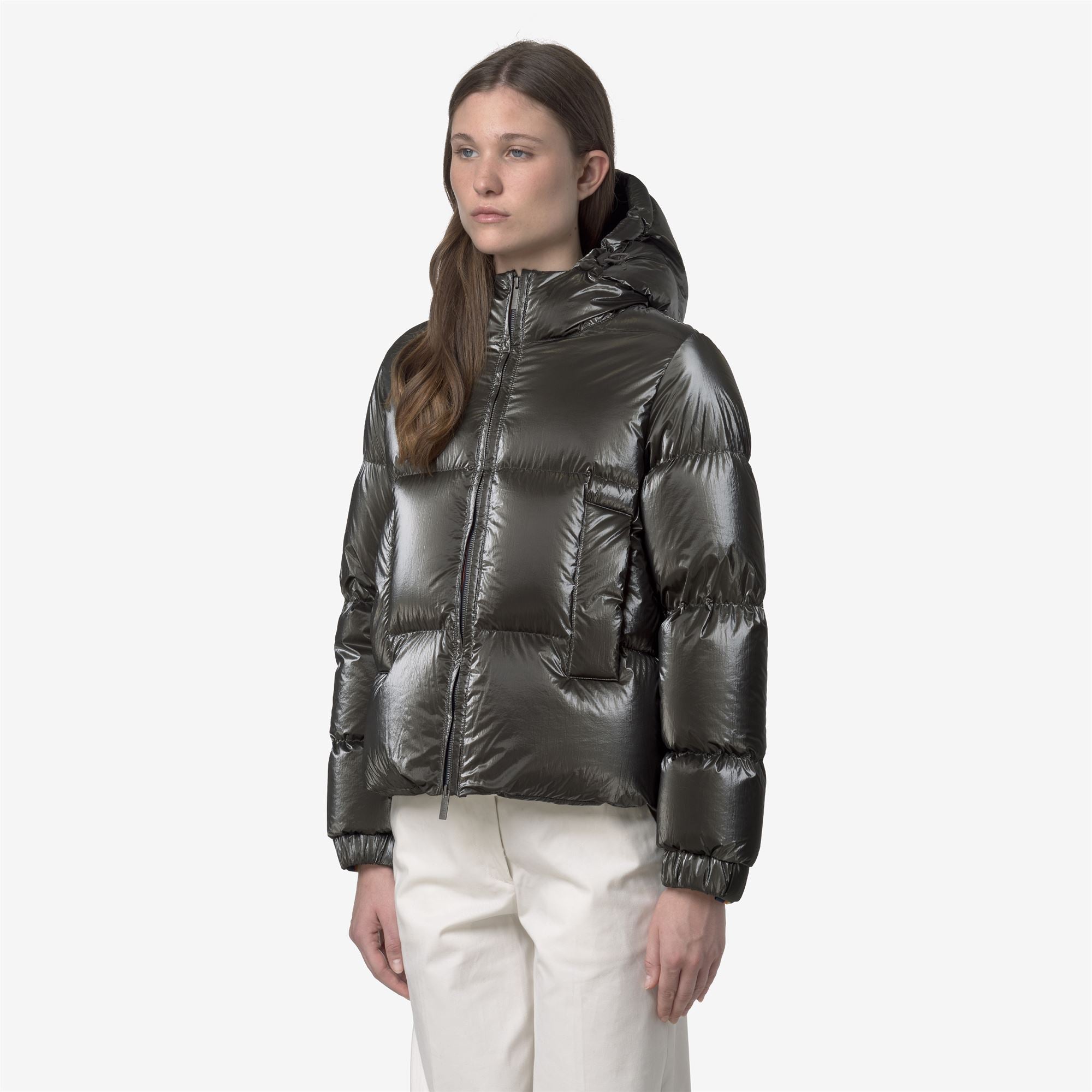 Jackets_WOMAN_LETHILLE THERMO PEARLY_Short_Black Olive Combo - Black Olive - Commercial 5