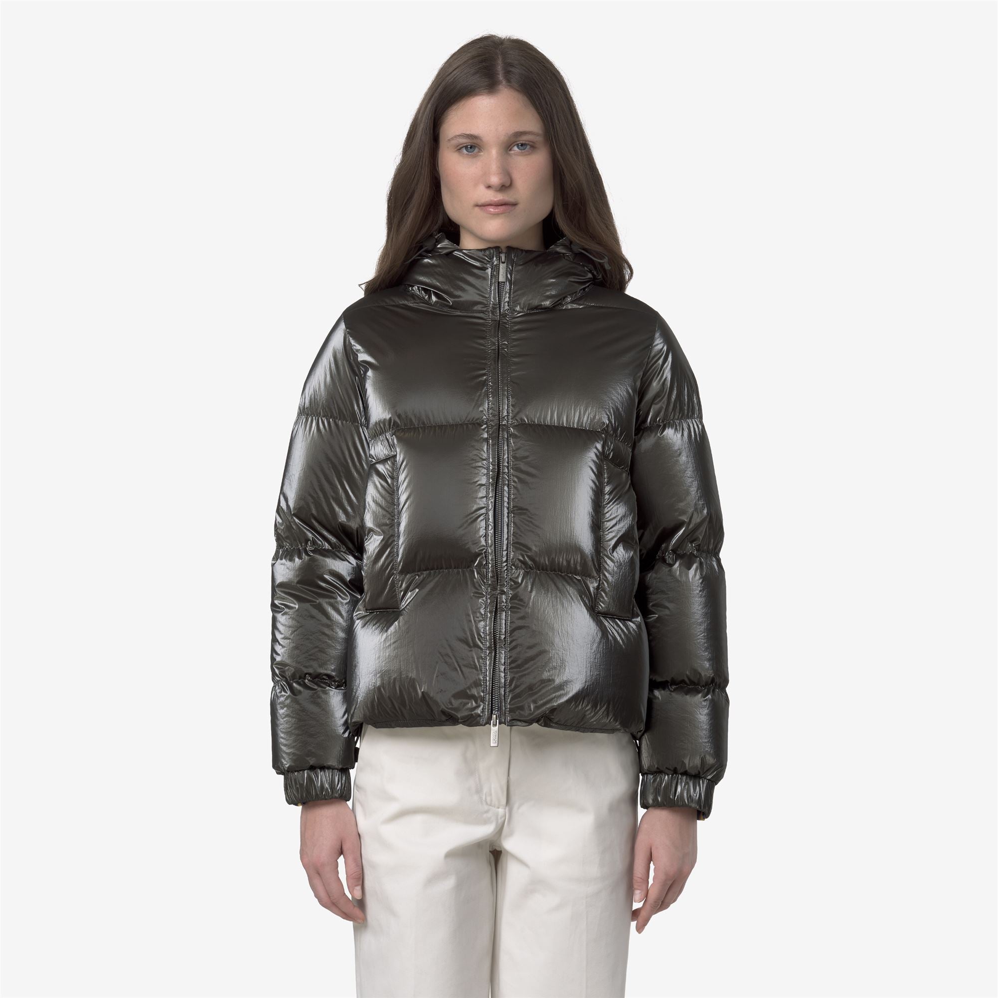 Jackets_WOMAN_LETHILLE THERMO PEARLY_Short_Black Olive Combo - Black Olive - Commercial 4