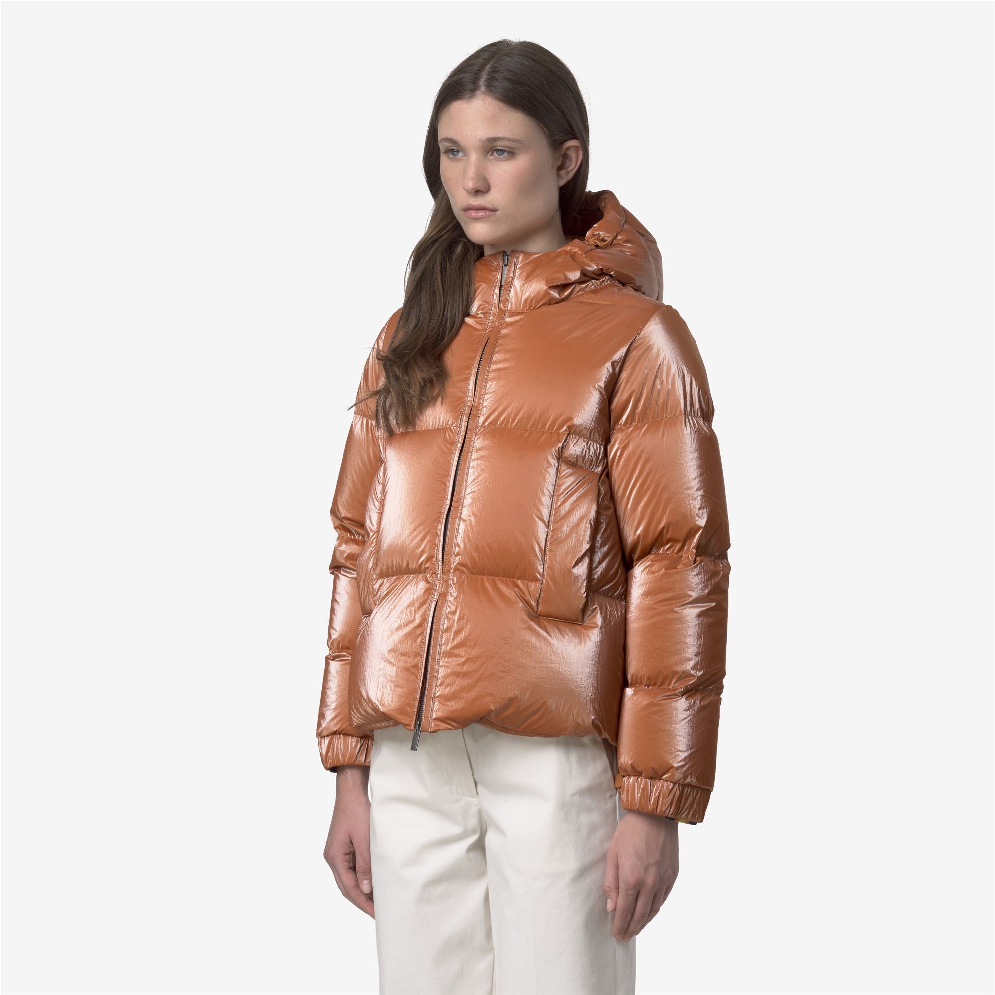 Jackets_WOMAN_LETHILLE THERMO PEARLY_Short_Orange - Orange Adobe - Unico - Commercial 5
