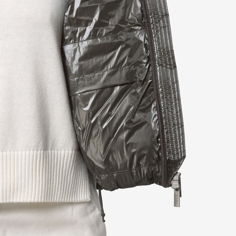 Black olive Women's Sports Glam Puffer Vest with Down Insulation 02