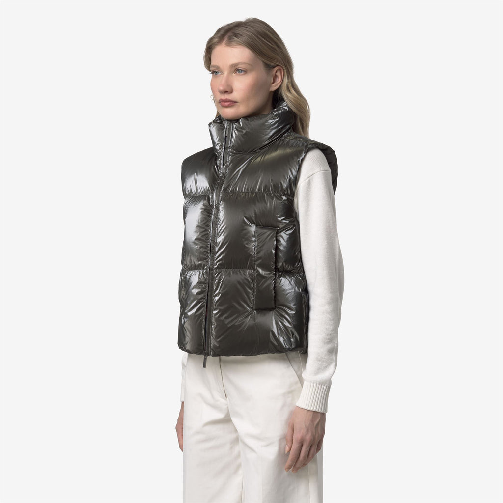 Jackets_WOMAN_THILLE THERMO PEARLY_Vest_Black Olive Combo - Black Olive - Commercial 5