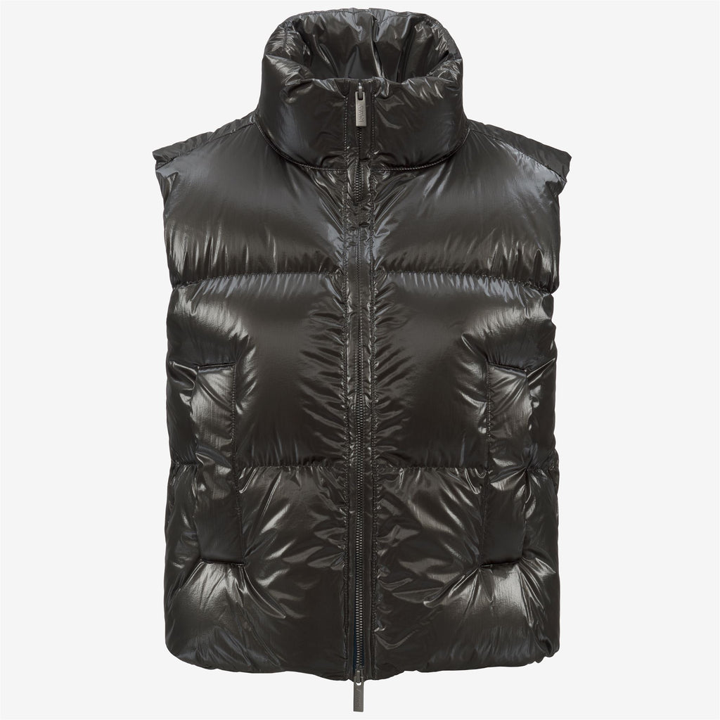 Jackets_WOMAN_THILLE THERMO PEARLY_Vest_Black Olive Combo - Black Olive - Commercial 1