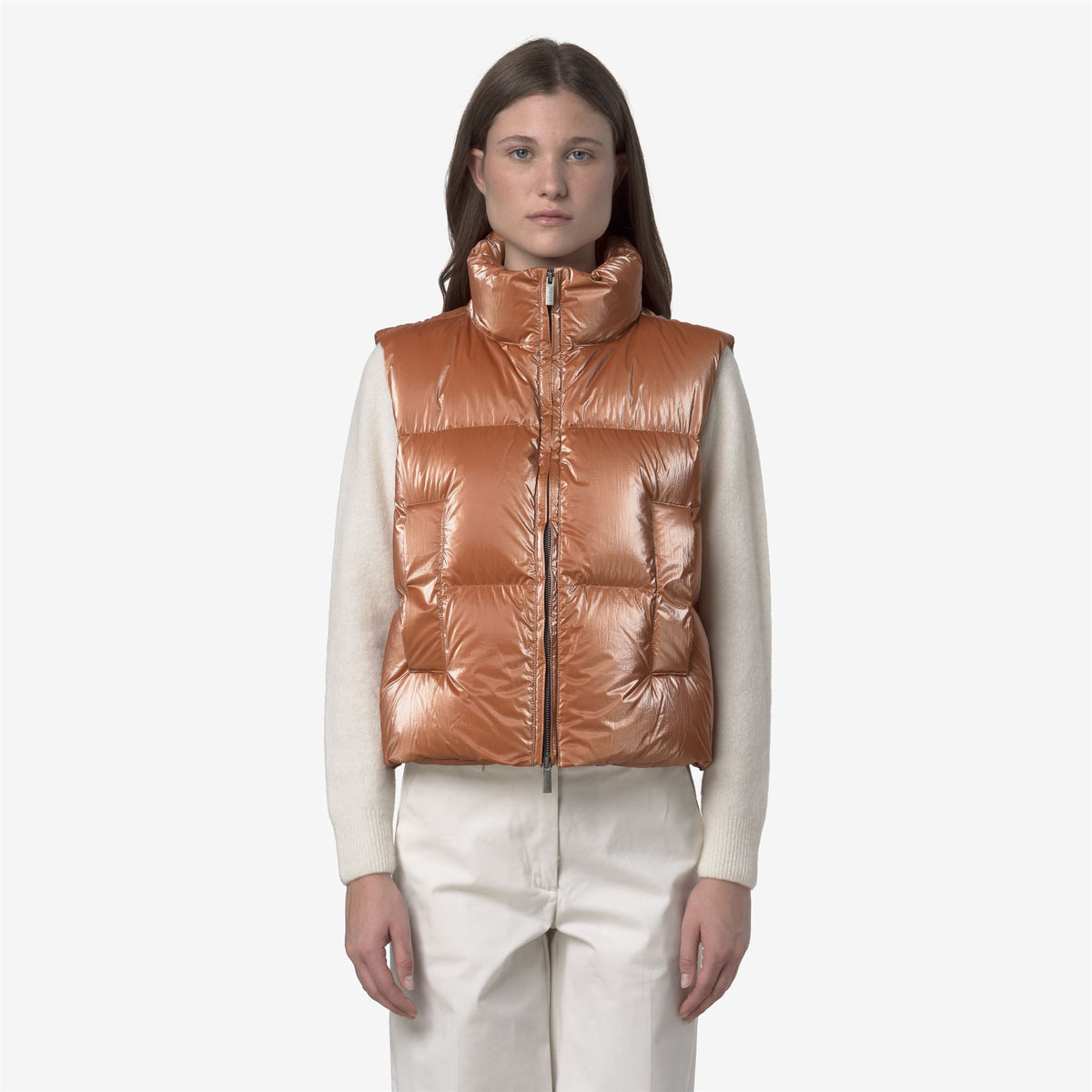 Jackets_WOMAN_THILLE THERMO PEARLY_Vest_Orange - Orange Adobe - Unico - Commercial 4