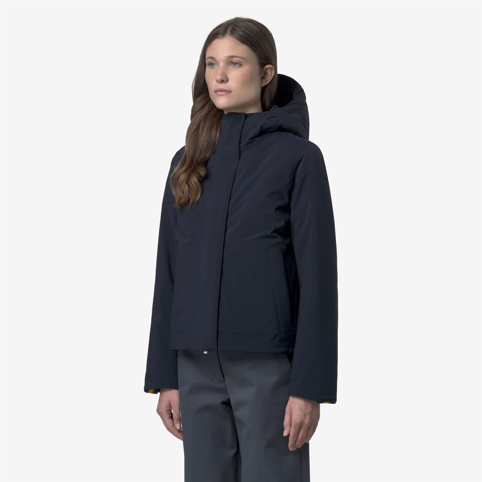Jackets_WOMAN_TALE BONDED PADDED_Short_Blue Depth - Blue Depth - Commercial 5