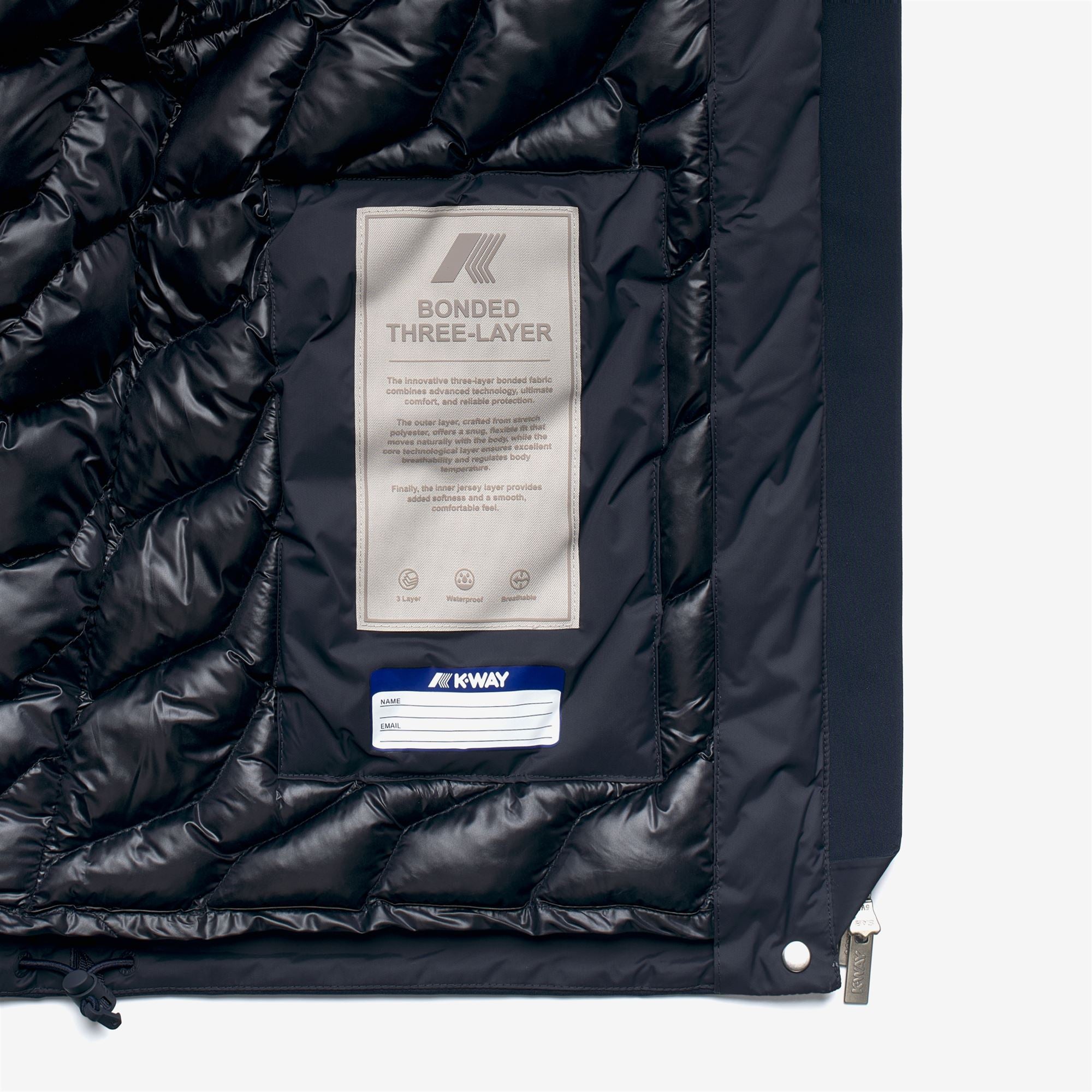 Jackets_WOMAN_TALE BONDED PADDED_Short_Blue Depth - Blue Depth - Commercial 3