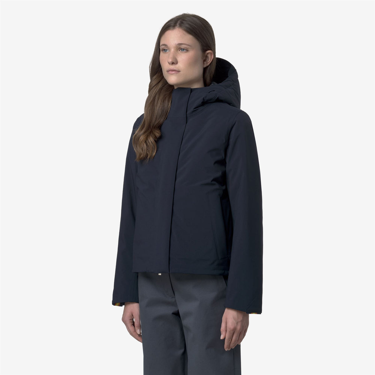 Jackets_WOMAN_TALE BONDED PADDED_Short_Blue Depth - Blue Depth - Commercial 5