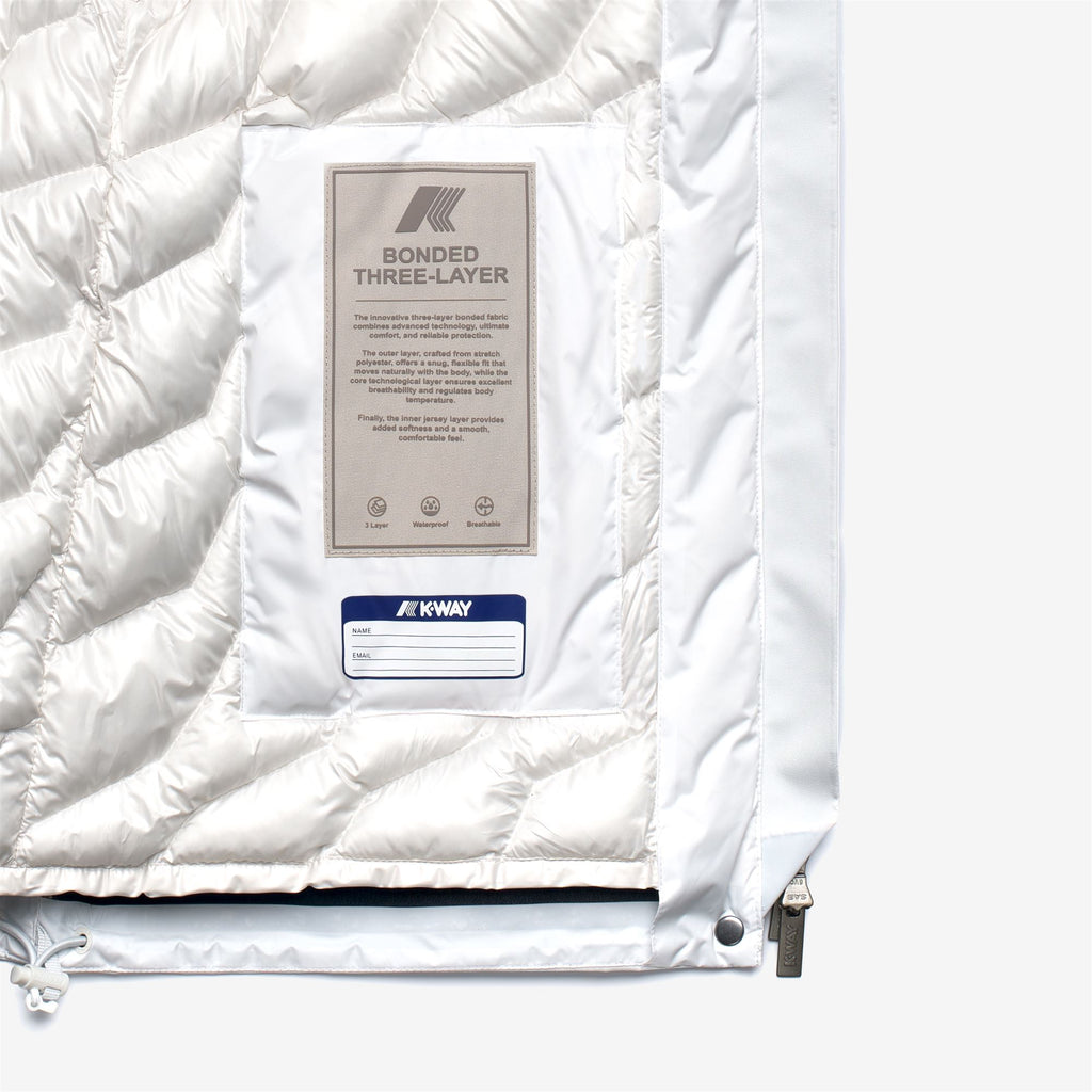 Jackets_WOMAN_TALE BONDED PADDED_Short_White Gardenia Combo - White Gardenia - Commercial 3