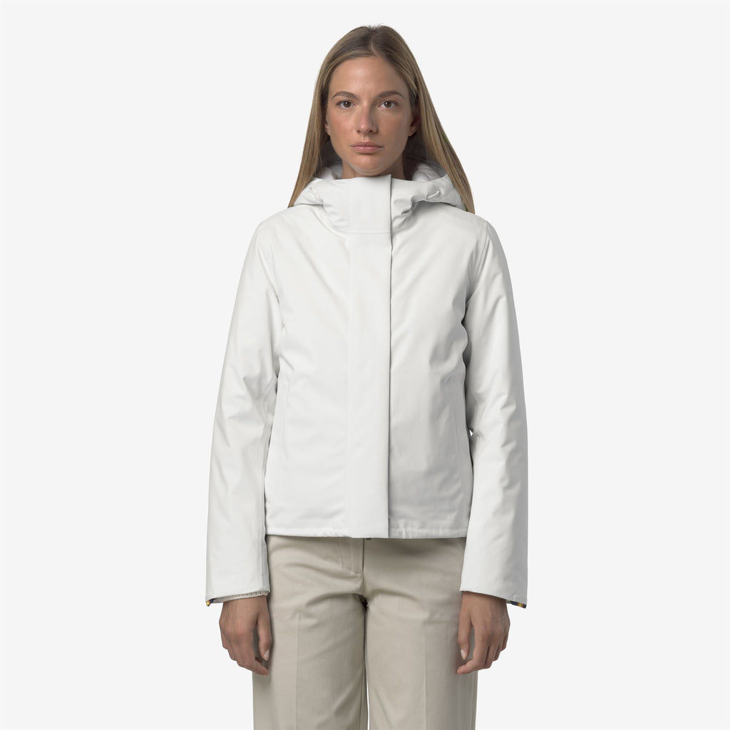 Jackets_WOMAN_TALE BONDED PADDED_Short_White Gardenia Combo - White Gardenia - Commercial 4