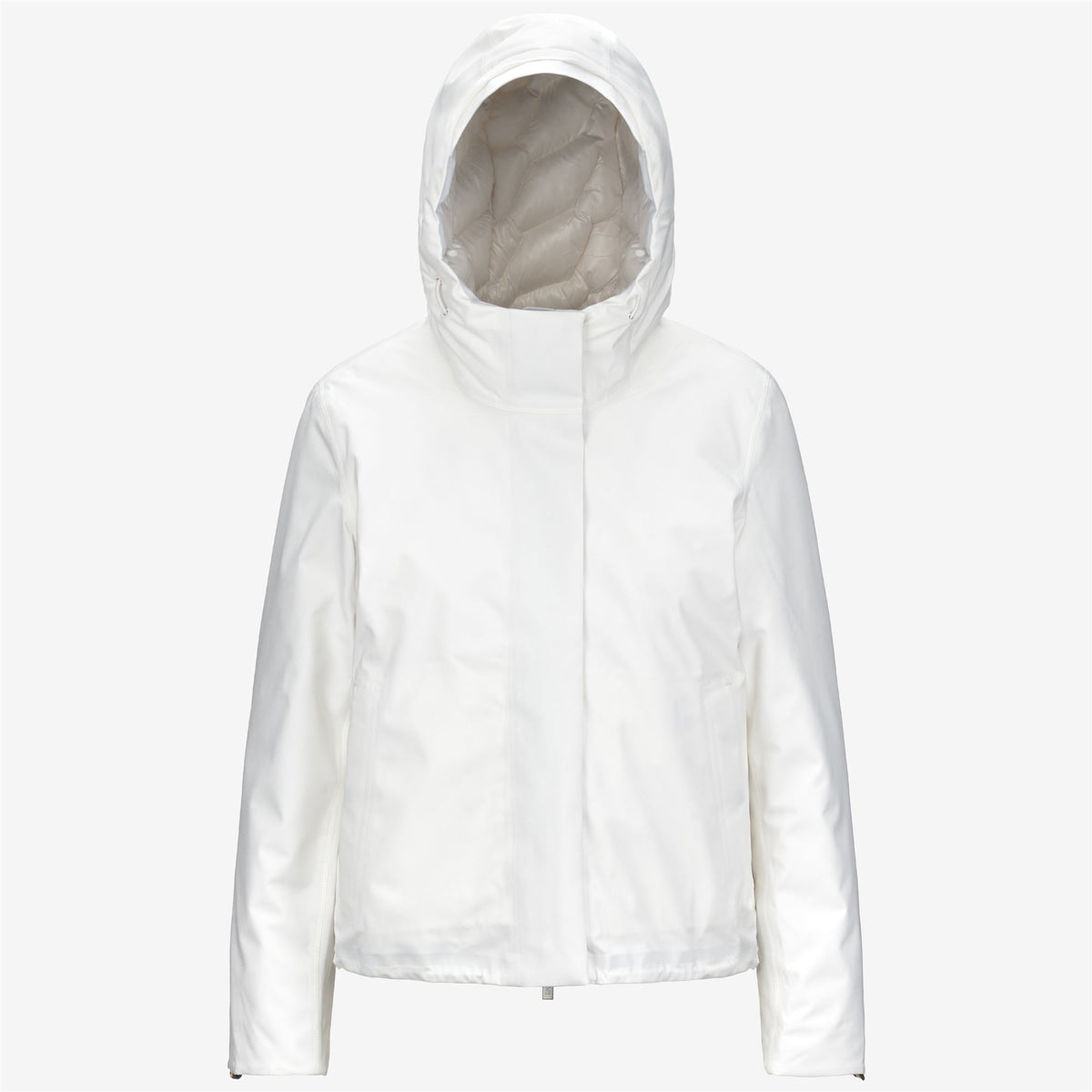 Jackets_WOMAN_TALE BONDED PADDED_Short_White Gardenia Combo - White Gardenia - Commercial 1