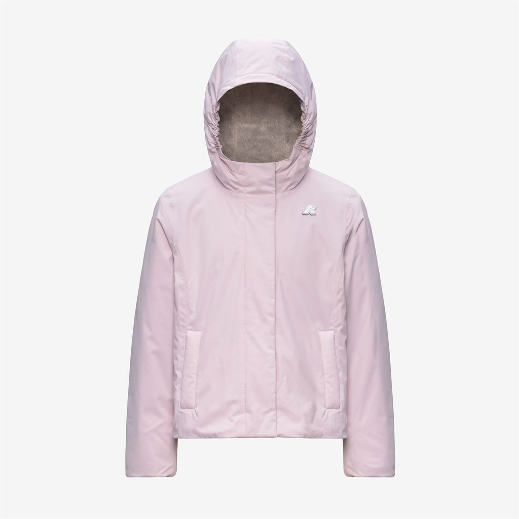 Jackets_GIRL_P. LILY TWILL SOFT BEAVER_Short_Pink Sallow - Grey Warm - Commercial 1