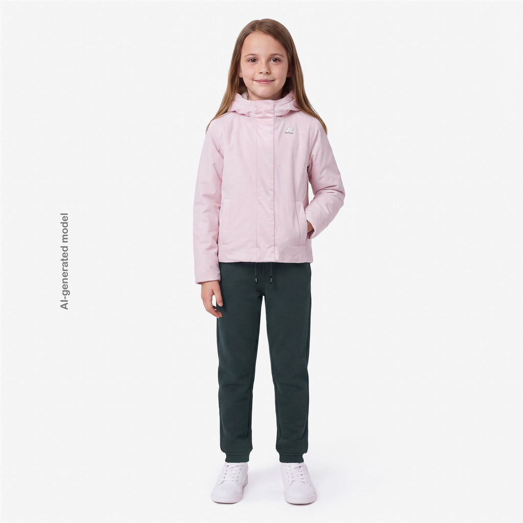 Jackets_GIRL_P. LILY TWILL SOFT BEAVER_Short_Pink Sallow - Grey Warm - Commercial 7