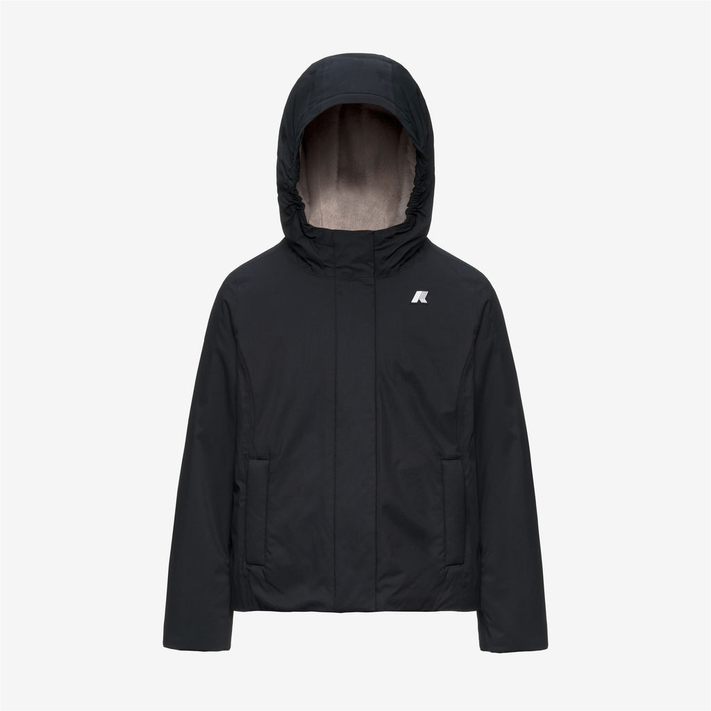 Jackets_GIRL_P. LILY TWILL SOFT BEAVER_Short_Black Pure - Grey Warm - Commercial 1